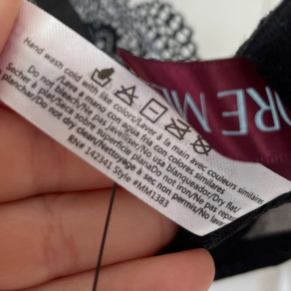 NWT ADORE ME jet black bra size 32 B